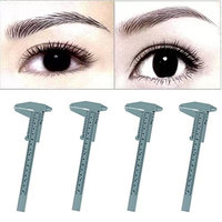 Hot Sale! AMA(TM) 4PCS Microblading Reusable Makeup Brow Measure Eyebrow Grooming Stencil Shaper Guide Ruler Permanent Tools