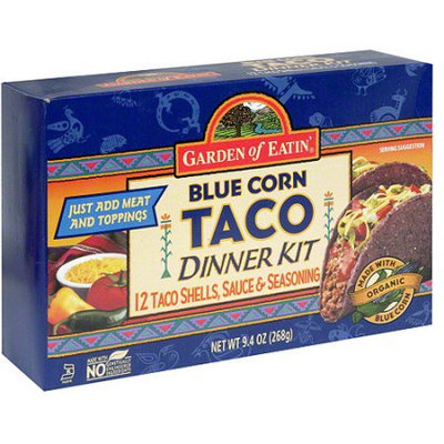 Garden of Eatin' Blue Corn Taco Dinner Kit, 9.4 oz, (Pack of 12)