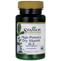 Swanson High Potency Vitamin D-3 1,000 Iu (25 mcg) 60 Caps
