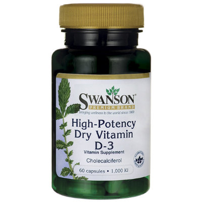 Swanson High Potency Vitamin D-3 1,000 Iu (25 mcg) 60 Caps