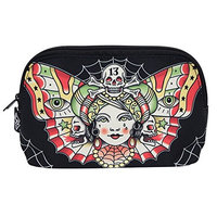 Liquorbrand Traditional Butterfly women Tattoo Flash Tattoo Art Cosmetic Bag Pouch