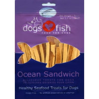 Dogs Love Fish Ocean Sandwich Dog Treat, 3.5 oz