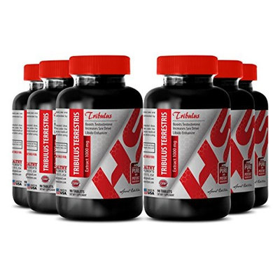 Tribulus terrestris powder bulk - EXTRACT 1000 MG TRIBULUS TERRESTRIS - promote energy (6 Bottles 540 Tablets)