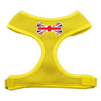 Bone Flag UK Screen Print Soft Mesh Harness Yellow Extra Large