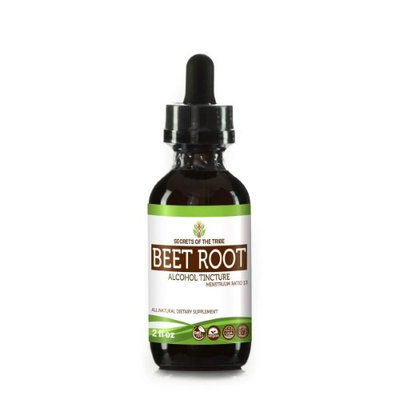 Secrets Of The Tribe Beet Root Tincture Alcohol Extract, Organic Beet Root (Beta Vulgaris) Dried Root 2 oz