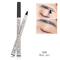 Youcoco 1 Piece Waterproof Ultra-Fine Three Comb Four Comb Eyebrow Pencil Eyebrow Color