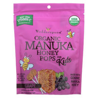 Wedderspoon 504212 Organic Manuka Honey Pops Grape 24 Count - Case of 6