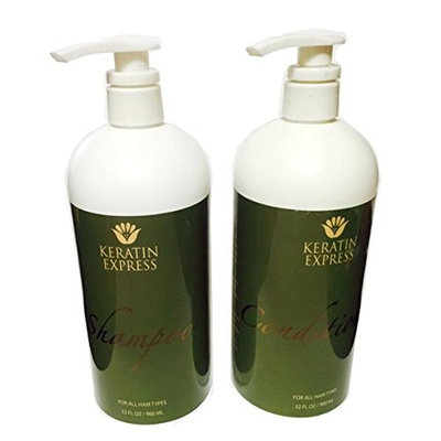 Keratin Express Sulfate Free Shampoo Ultra Hydrating Conditioner (Set of 2), 32 fl oz