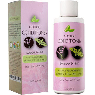 Natural Conditioner for Dry Hair with Invigorating Mint & Soothing Lavender Essential Oils for Hair & Scalp – Sulfate Free Treatment for Dry Hair and Flaky Scalp - Safe for Color...