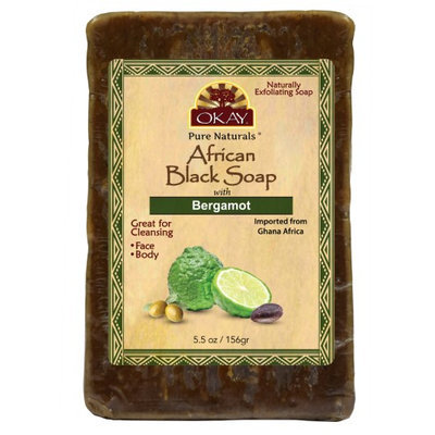 OKAY African Black Soap Bergamont 156 g - 5.5 oz