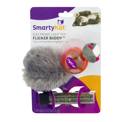 SmartyKat Flicker Buddy Electronic Light Cat Toy, Multicolor