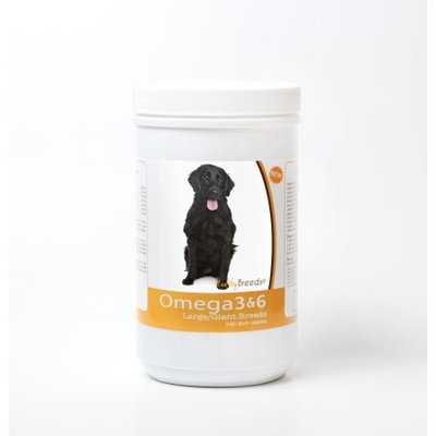 Healthy Breeds 840235143222 Flat Coated Retriever Omega 3 & 6 Soft Chews - 120 count