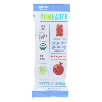 Yummy Earth Pomegranate Pucker Gummy Bears, 2 Oz, Pack Of 12 Bags