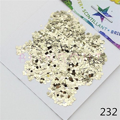 232 Glitter Champagne Silver Series Nail Body Art Eye Shadow
