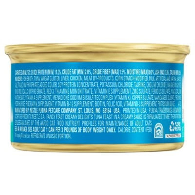 Fancy Feast® Creamy Delights Tuna Feast in a Creamy Sauce Wet Cat Food 3oz