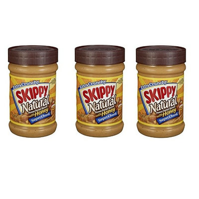Skippy Peanut Butter, Natural with Honey Super Chunk, 15Ounce