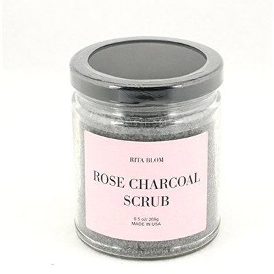 Rita Blom Rose Charcoal Body Scrub 9.5 oz