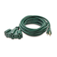 Dongguan Apollo Electrical Technology Co,.ltd. Hyper Tough 25ft 16/3c Green Triple Outlet Cord