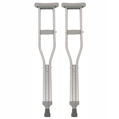 PCP Push-Button Crutches, Chrome, Youth Size