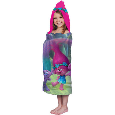 Dreamworks Trolls Hooded Towel Wrap, 1.0 CT