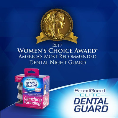 SmartGuard Elite Dental Guard (2-Pack) INCLUDES - Travel Case & Molding Instructions – TMJ Dentist Designed for Clenching & Grinding – Mouth Splint for Relief from Bruxism – American Made
