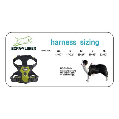 EXPAWLORER Best No-Pull Dog Harness. 3M Reflective Outdoor Adventure Pet Vest with Handle. 7 Stylish Colors and 5 Sizes