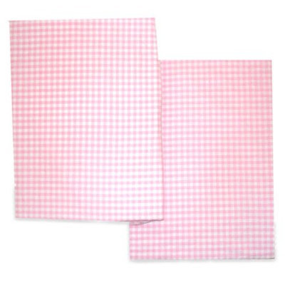 Seed Sprout By Sleeping Partners Seed Sprout Gingham Changing Pad Covers - Pink