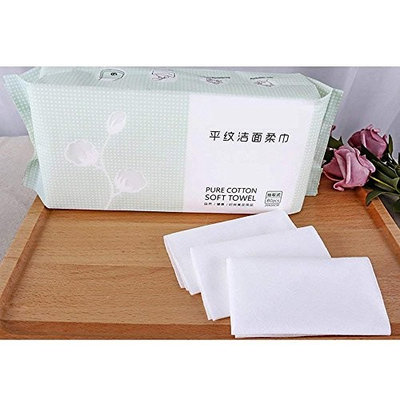 80 Pcs Facial Cotton Tissues Soft Cotton Towel Absorbent Cotton Pads, Multi-purpose Cleaning Face Towel, Remover for Face Eye Makeup and Nail Polish,...