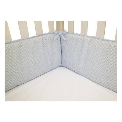 American Baby Company Cotton Percale Crib Bumper, Aqua