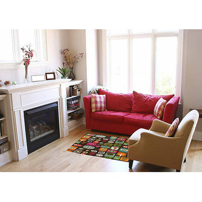 Thumbprintz Trees and Flowers Rug, 22.5