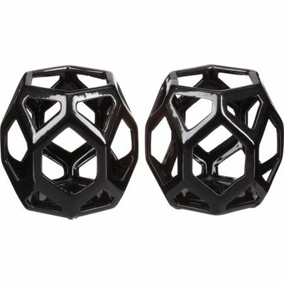Better Homes and Gardens Ceramic Geometric Votive Candle Holders, Set of 2