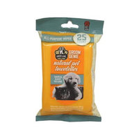 Multipet International 224635 Groom All Purpose Pet Wipes - 25 Per Case