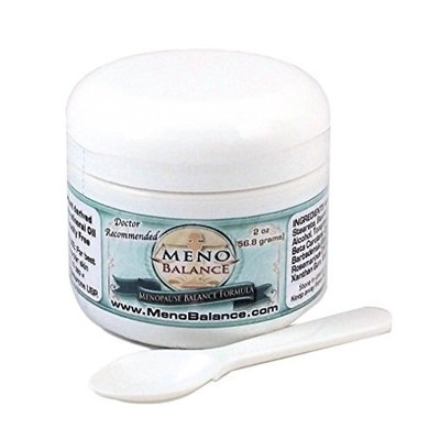 MenoBalance Natural Progesterone Cream - 37.5 Milligrams Natural Progesterone per Dose - 2 Ounce Jar - Menopause Relief Cream