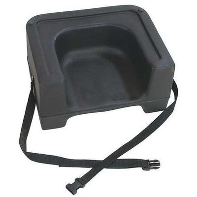 CARLISLE 7111-403 Booster Seat with Strap, Black, PK4