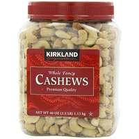 Signature's Cashews, 40 Ounce (2 Pack) by Kirkland Signature