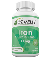 EZ Melts - Iron Natural Orange Flavor 18 mg. - 90 Tablets