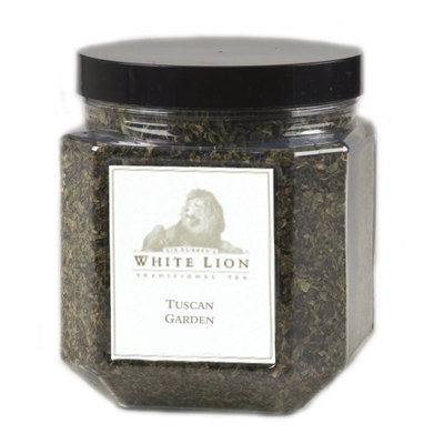 Tuscan Garden Fine Herbal Tea, Loose Tea Canister, White Lion Tea
