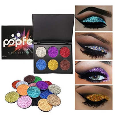 Exteren Shimmer Glitter Eye Shadow Powder Palette Matte Eyeshadow Cosmetic Makeup Eyeshadow Palette Pallets Primer Eyeshadow With Glitter