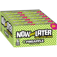 Now and Later, Pineapple Long Lasting Fruit Chews, 22.3, 24 Ct