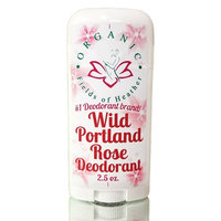 Organic Fields of Heather Wild Portland Rose Organic & Natural Deodorant With Botanically Infused Ingredients, 2.5 fl. Oz