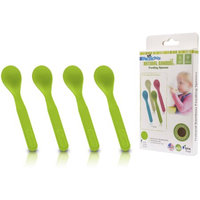 Pacific Baby 581 Bamboo Feeding Spoon - Green Pack of 4