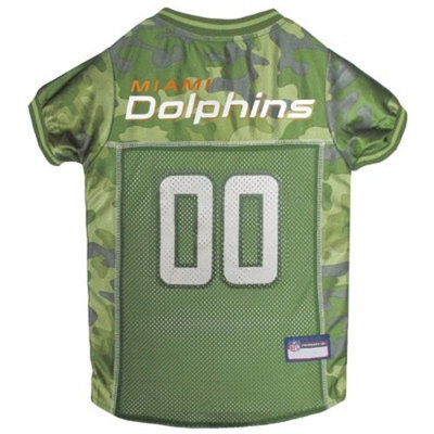 NFL Pets First Camo Pet Football Jersey - Miami Dolphins