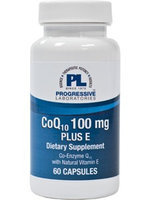 Progressive Laboratories - CoQ10 Plus E 100 mg. - 60 Capsules