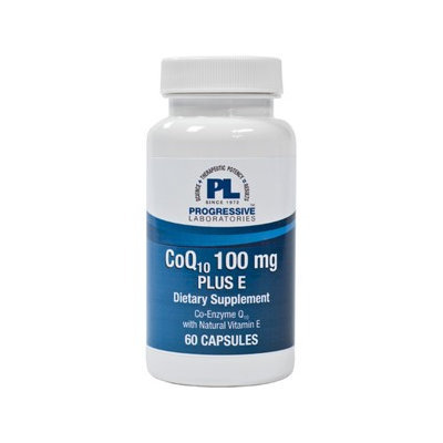 Progressive Laboratories - CoQ10 Plus E 100 mg. - 60 Capsules