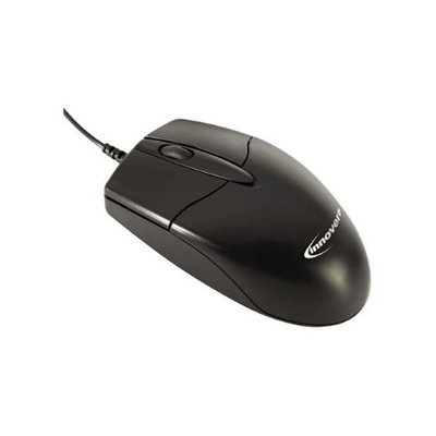 Innovera Basic Office Optical Mouse, 3 Buttons, Black, Boxed