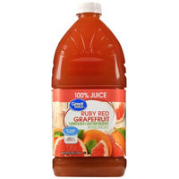 Great Value Ruby Red Grapefruit Juice, 64 Fl Oz