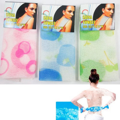 Atb 1 Hot Exfoliating Nylon Bath Towel Shower Cloth Body Cleaning Washing Scrubbing
