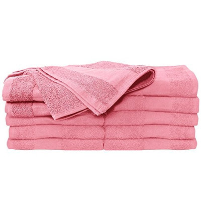 ForPro Premium Bleach Tough Pink Salon Towels, 24 Count