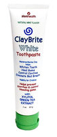 Claybrite White Toothpaste Zion Health 2 oz Paste