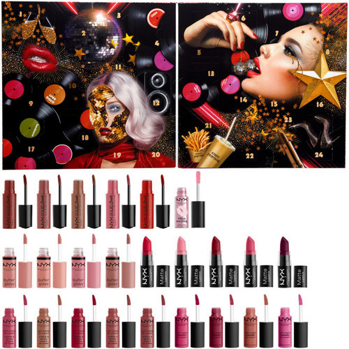 NYX Professional Makeup Love Lust Disco Greatest Hits Lip Advent Calendar